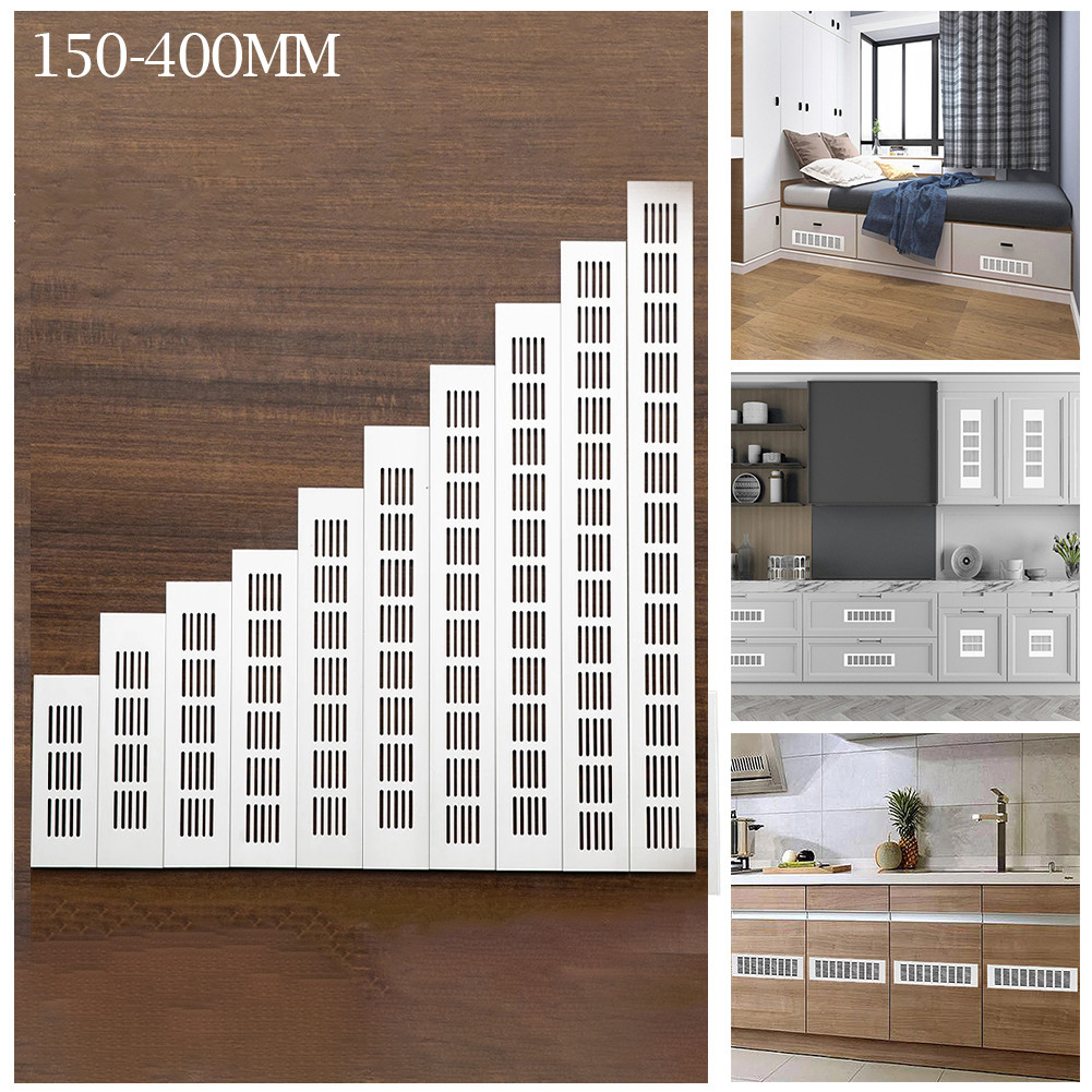 Ventilation Grille Aluminum - 60mm Aluminium Rechteckiges Schrank-Lüftungsgitter Belüftungsabdeckung für
