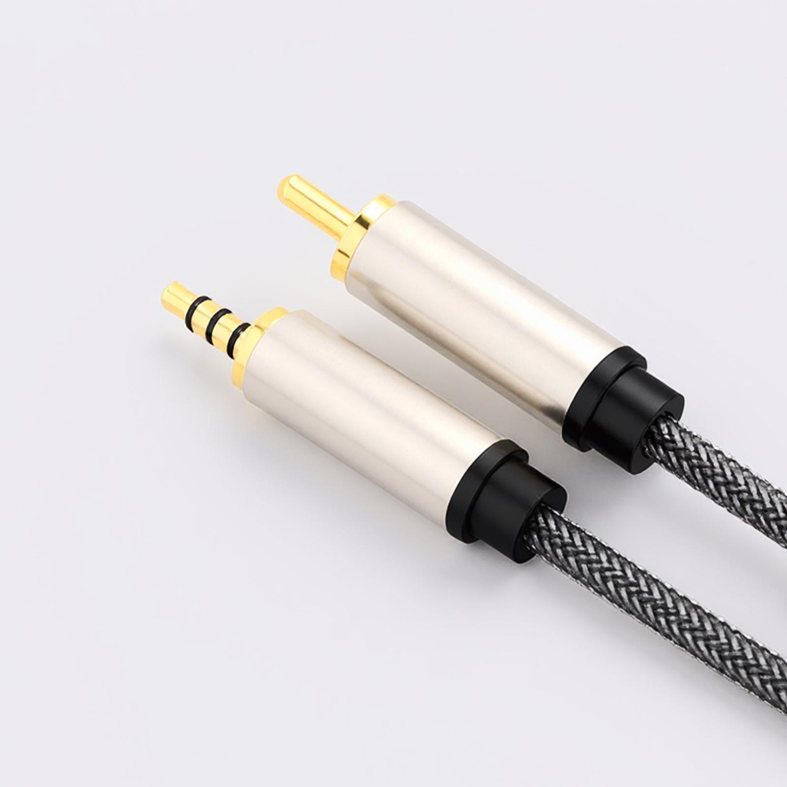 Audio Cable Rca - PVC-Digital-Koaxial-Audiokabel, RCA-auf-3,5-mm-Klinkenstecker-Kabel für Heimkino-Systeme und Lautsprecheranschlüsse