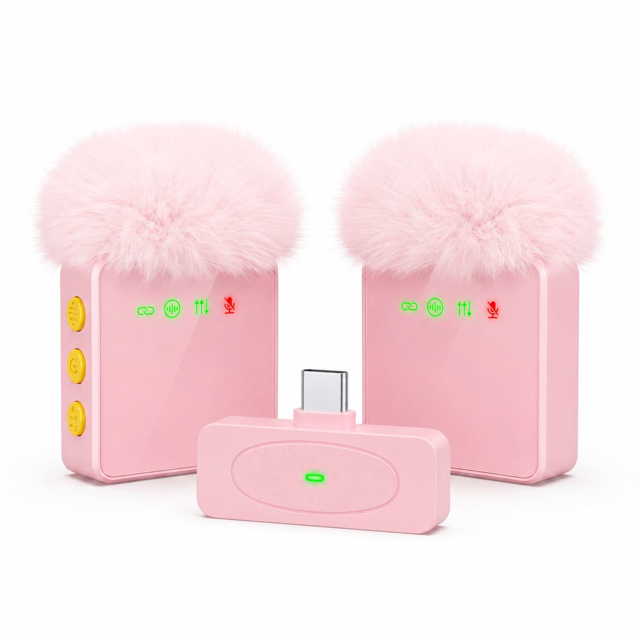 Microphone Capsule - Neues kabelloses Lavalier-Mikrofon, USB-C-Anschluss, Geräuschunterdrückung, lange