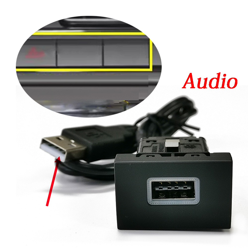 Audio Interface - 1 Stück Auto-USB-Eingangsadapter Buchse Audio Radio