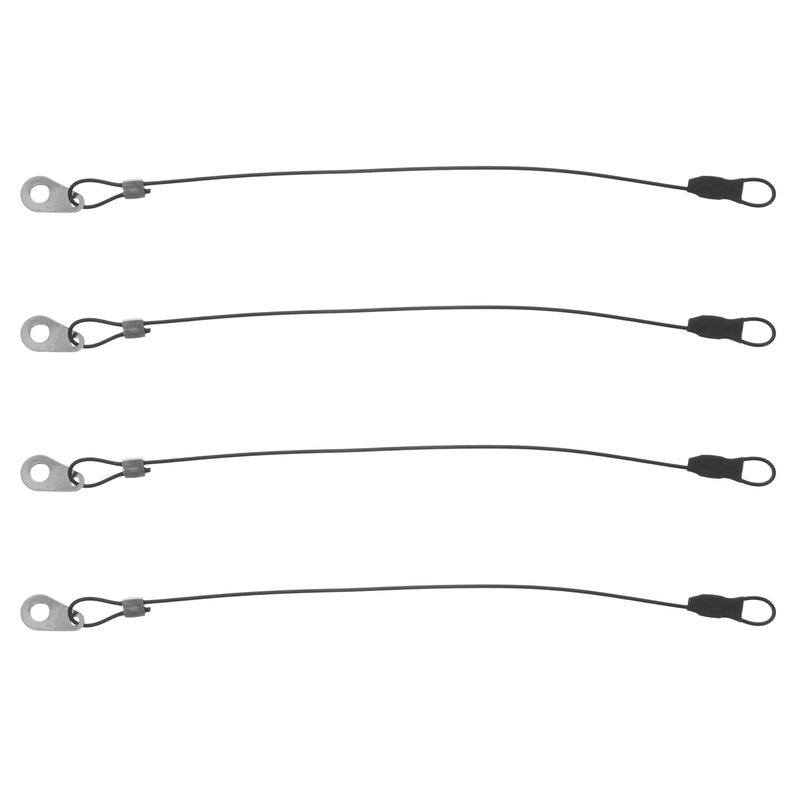 Speaker Wire - 4 Stück Lautsprecherstift-Lanyard, Schnellverschluss-Kabel-Lanyard, beschichteter Stahldraht,