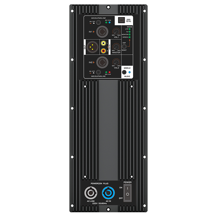 Class D Amplifier - MD 800-Watt DSP 2-Kanal Metall-Leistungsverstärkermodul Professionelles