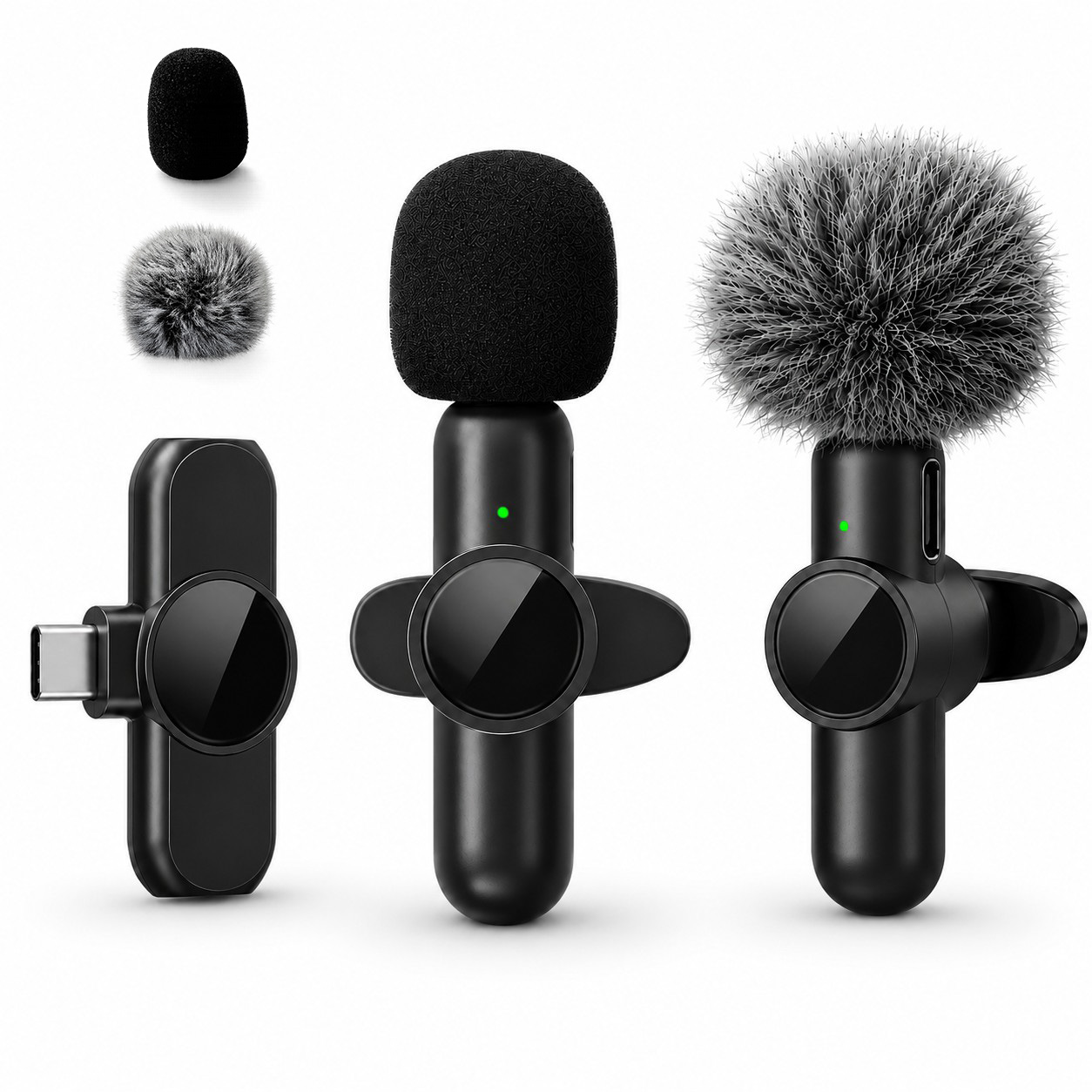 Microphone Capsule - Kabelloses Ansteckmikrofon, Geräuschunterdrückend, Geeignet für Vlogs,