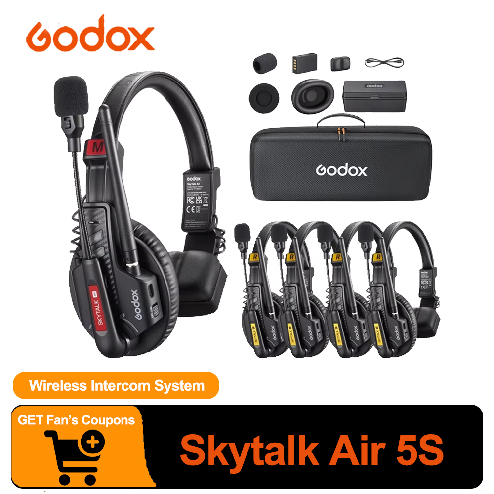 Microphone Capsule - GODOX Skytalk Air 5S 2,4G Vollduplex-Funkkommunikationssystem