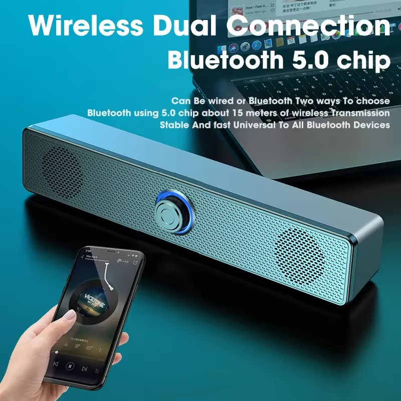 Speaker Wire - Bluetooth-Soundbar für Heimkino mit Subwoofer, 4D-Surround,