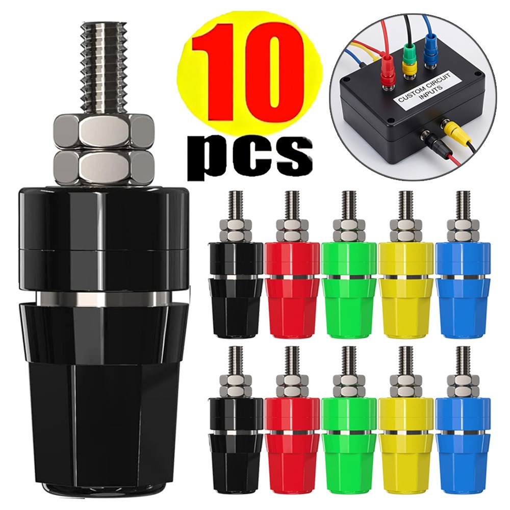 Speaker Terminal - 4mm Bananenstecker-Testsonden-Konverter, isolierte Klemmenanschlüsse für Audio-Verstärker,