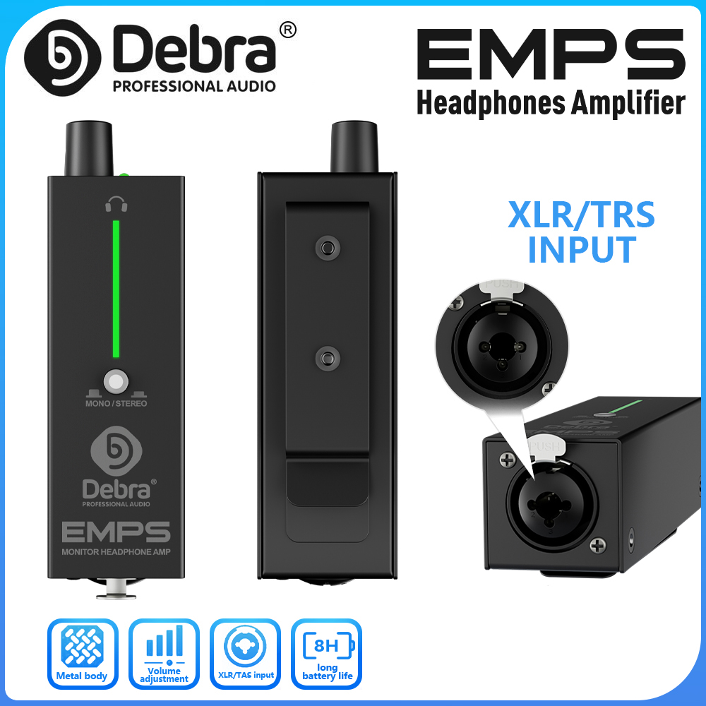 Headphone Amplifier - Debra EMPS OTG Professioneller Stereo-Kopfhörerverstärker, Mono/Stereo-Schalter,