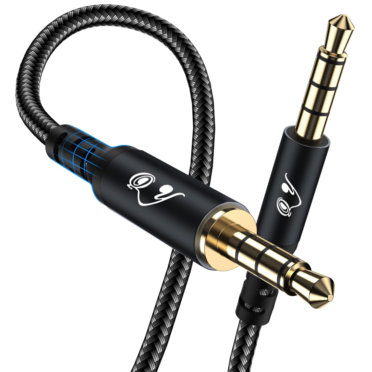 Trs Cable - 3,5mm TRRS AUX Audiokabel, Stecker-zu-Stecker 4-Pol