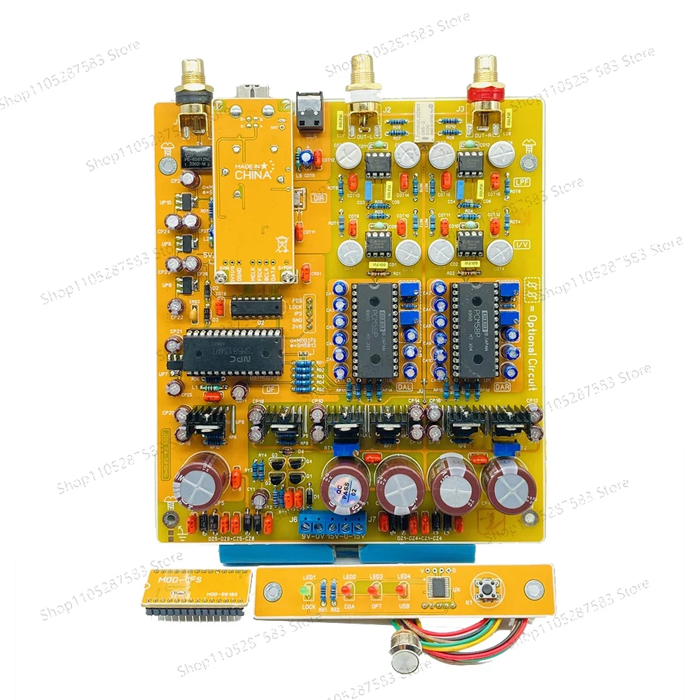 Dac Board - PCM58 Decodierungsplatine USB Bluetooth AK4118 Koaxial-Faser
