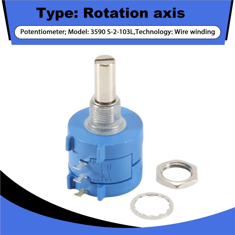 M01K 3590S-2-103L 10K Ohm 10-G – Potentiometer 10K Bewertung und Preis