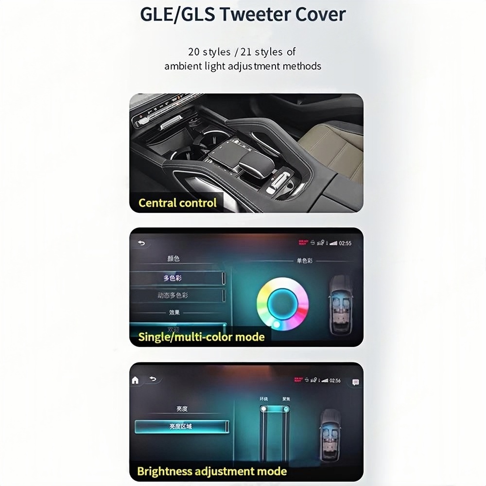 64 Farben LED für Mercedes Ben – Tweeter Bewertung und Preis
