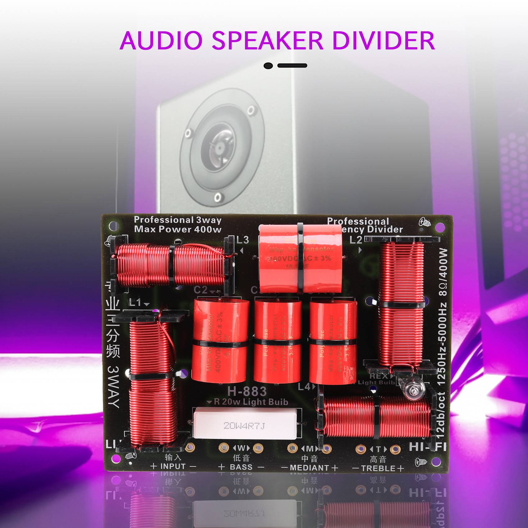 Excellent-400W 3-Wege-Crossove – Speaker Crossover Bewertung und Preis